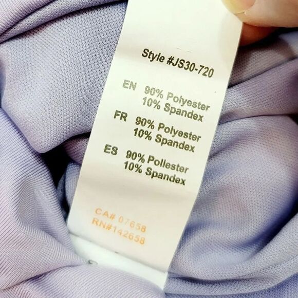 NEW Revamped Lilac Purple Ruched Low Back Mini Dress Size Small - Picture 9 of 10